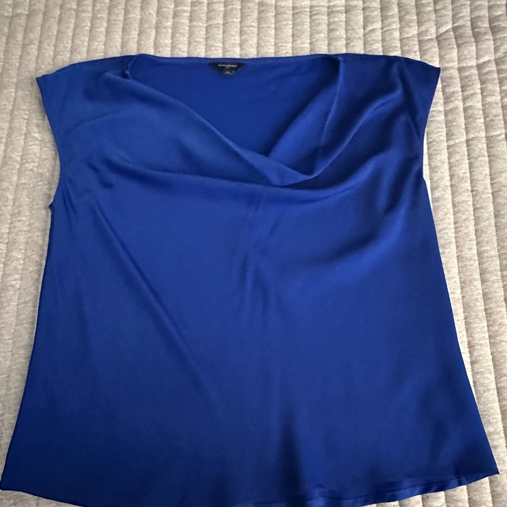 Banana Republic Royal Blue Women's drape Blouse